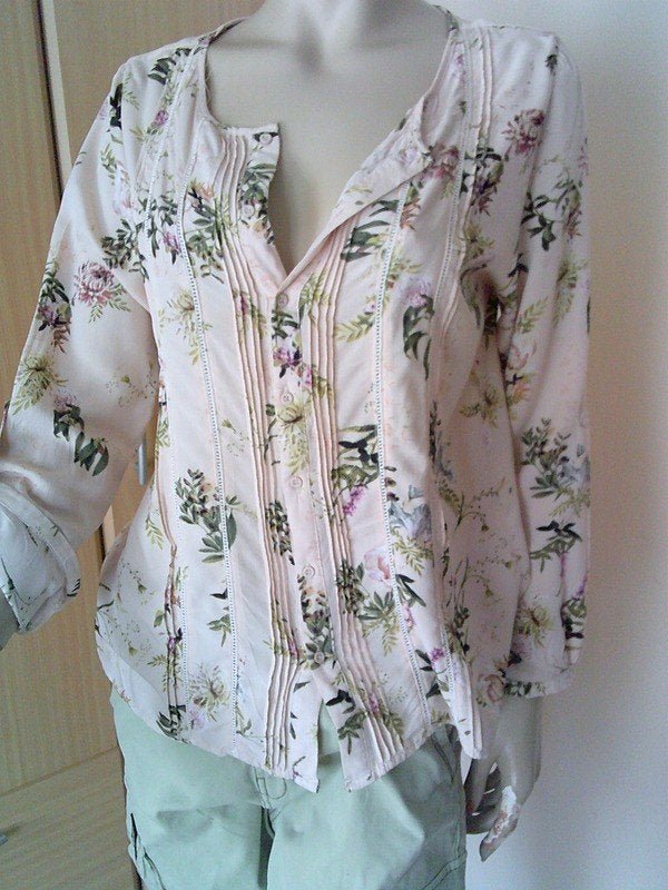 ANANY Boho bloemen blouse floral blouse 40, Kleding | Dames, Blouses en Tunieken, Verzenden, Gedragen, Maat 38/40 (M), Meerkleurig