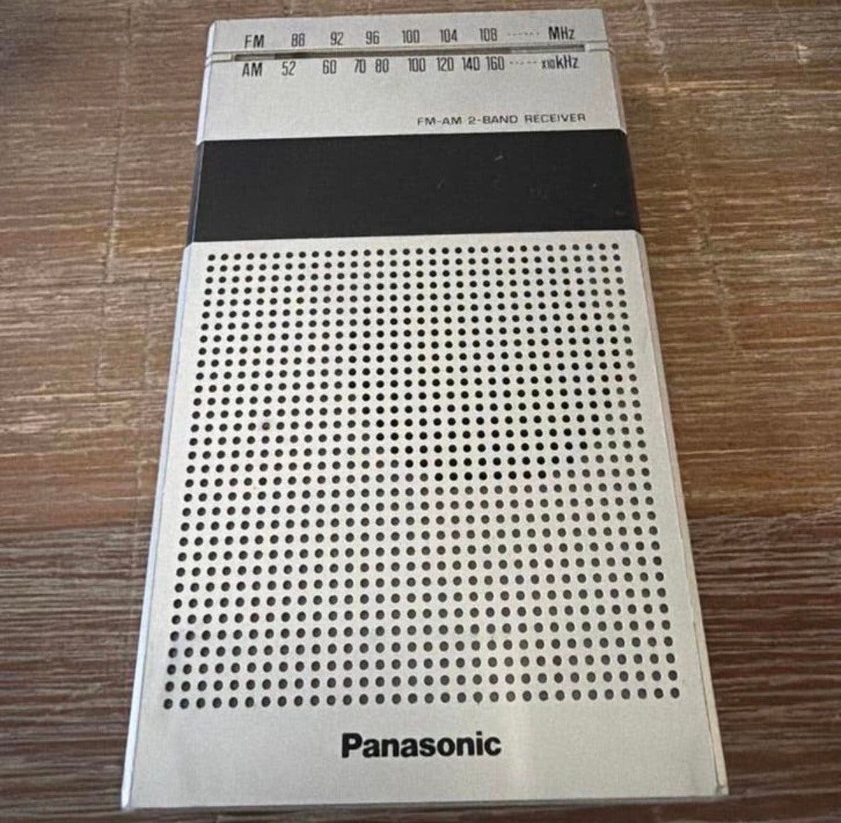 Panasonic FM/AM 2-band radio - Vintage draagbare ontvanger, Ophalen of Verzenden, Gebruikt, Radio