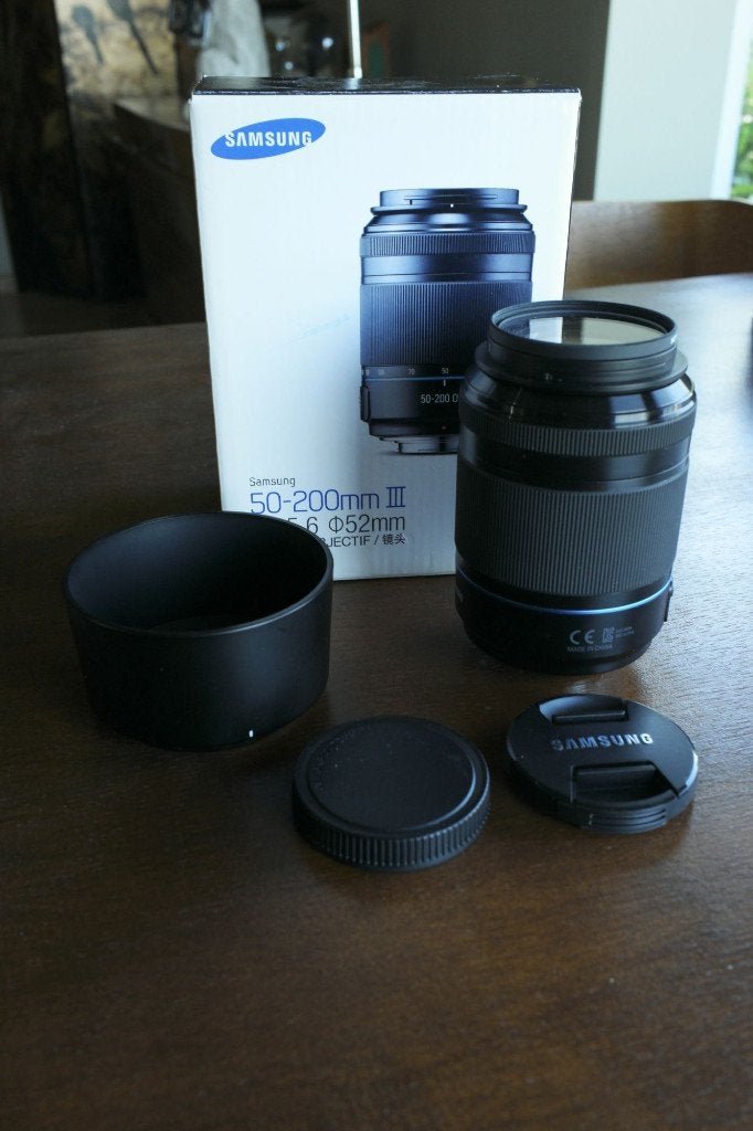 Samsung 50-200mm III f/4-5.6 ED OIS Zoomlens, Audio, Tv en Foto, Overige merken, Gebruikt, Beschermhoes/tas, Overige vattingen