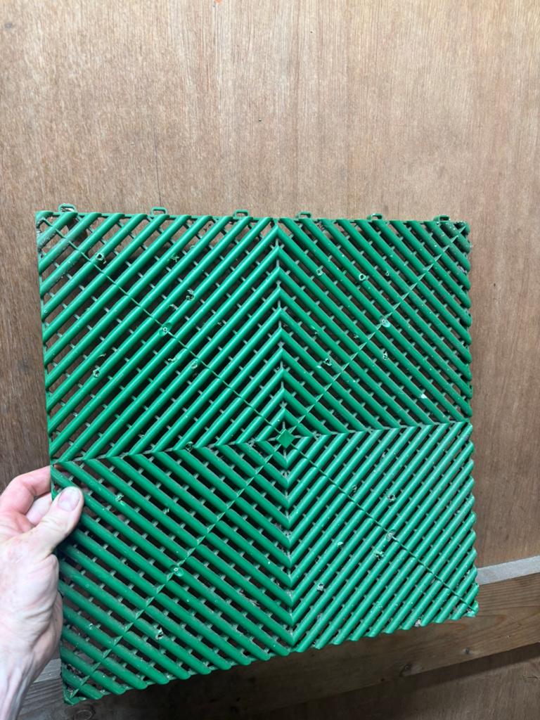 80 plastic  tegels 0.40x0.40, Tuin en Terras, Tegels en Klinkers, Ophalen, Beton, Overige typen