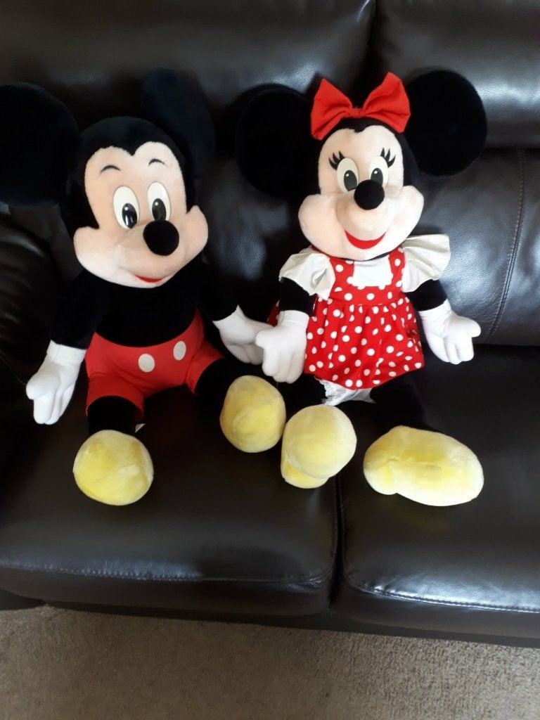 Mickey en mini mouse, Verzenden, Zo goed als nieuw, Overige typen
