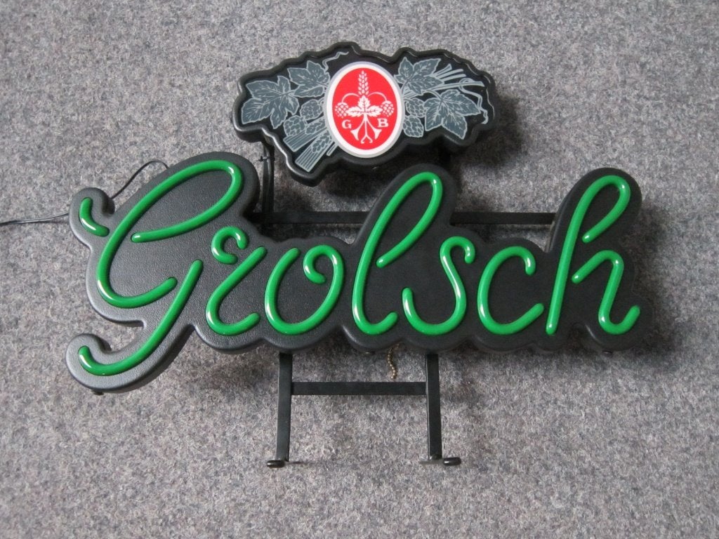 GROLSCH BIER LED LICHTRECLAME, Verzamelen, Biermerken, Ophalen, Nieuw, Overige typen, Grolsch