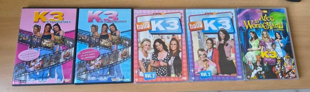 5 dvd's van K3, Alle leeftijden, Ophalen of Verzenden, Zo goed als nieuw