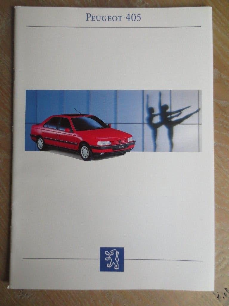 Autofolder: Folder Peugeot 405. Folder is nieuw uit 1990, Ophalen of Verzenden, Nieuw, Peugeot