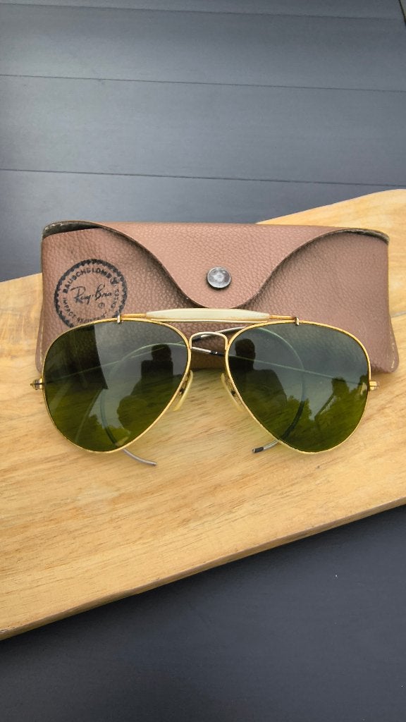 Vintage Ray-Ban B&L USA Outdoorsman LIC 58-14–Cable Temples, Sieraden, Tassen en Uiterlijk, Zonnebrillen en Brillen | Heren, Gebruikt