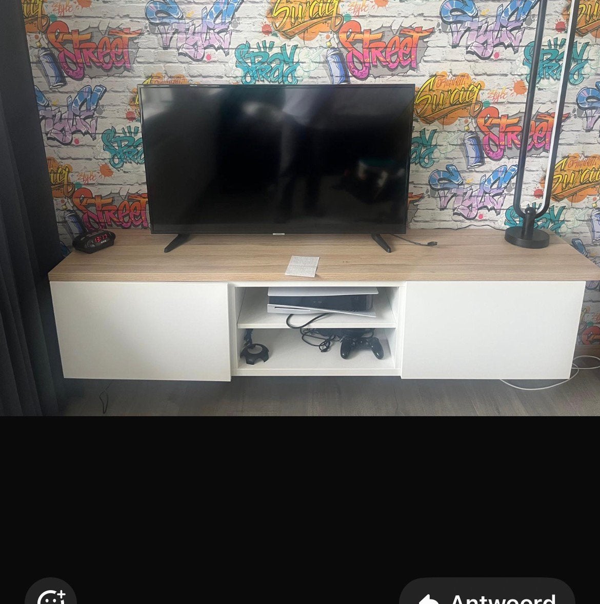 Tv meubel, Ophalen, 150 tot 200 cm, Zo goed als nieuw, Tijdloos