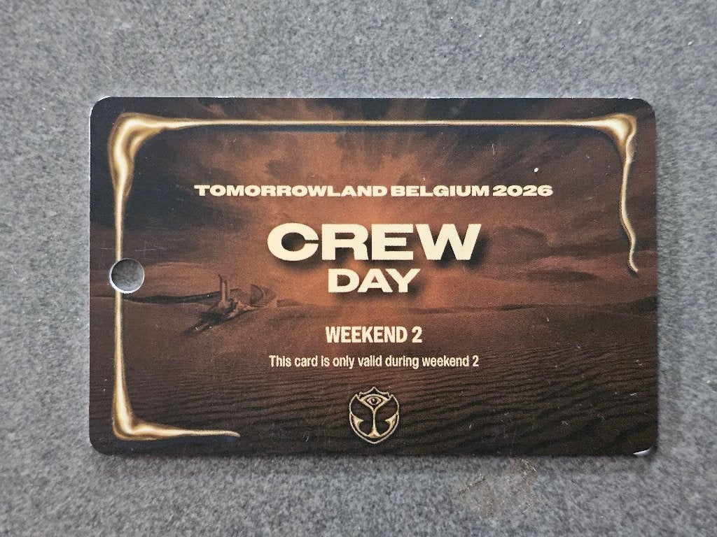 Tomorrowland - Pearlkaart (Crew day), Ophalen of Verzenden