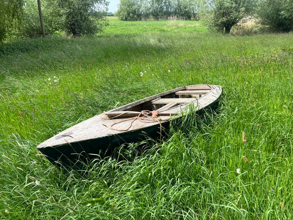 Houten boot, wel een opknapper, Watersport en Boten, Kano's, Ophalen, Gebruikt, Drie personen of meer, Overige typen