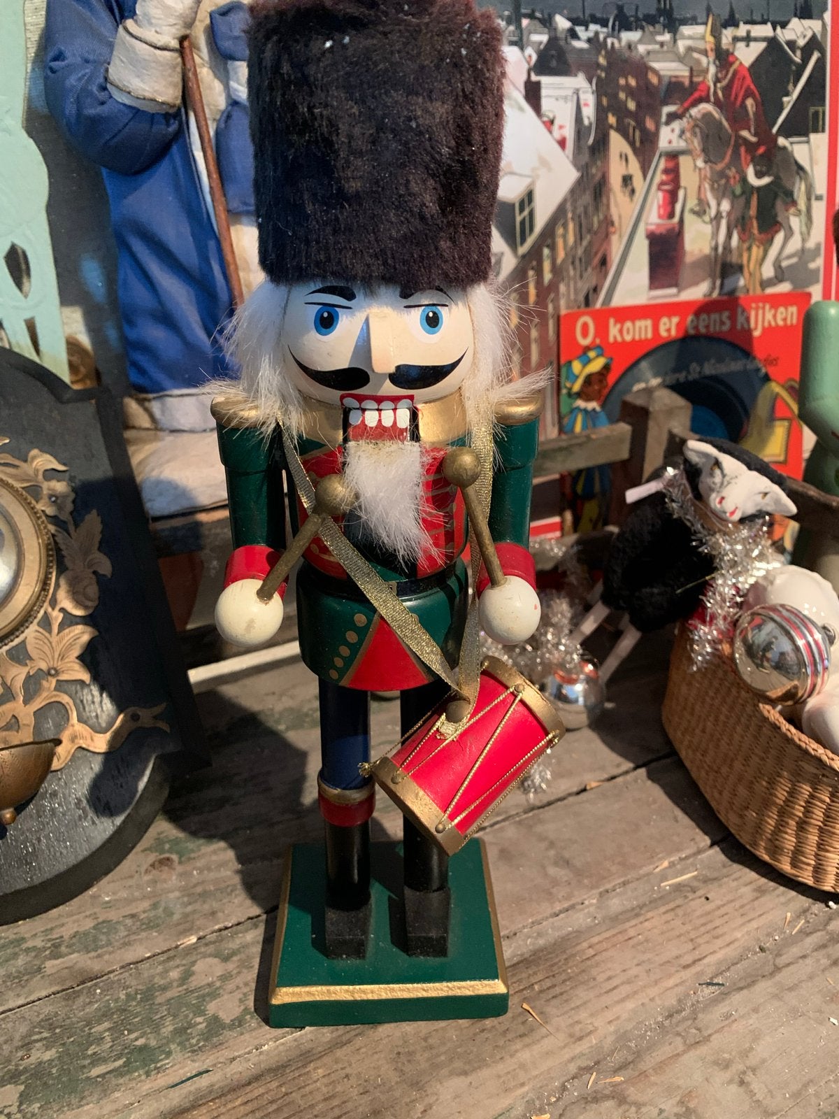 Notenkraker erzgebirge kerst, T, Ophalen of Verzenden, Zo goed als nieuw, M