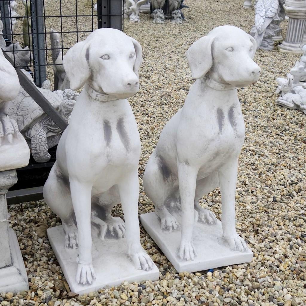 Hond van beton tuinbeeld Pointer Weimaraner Jachthond, Tuin en Terras, Tuinbeelden, Nieuw, Dierenbeeld, Beton, Ophalen