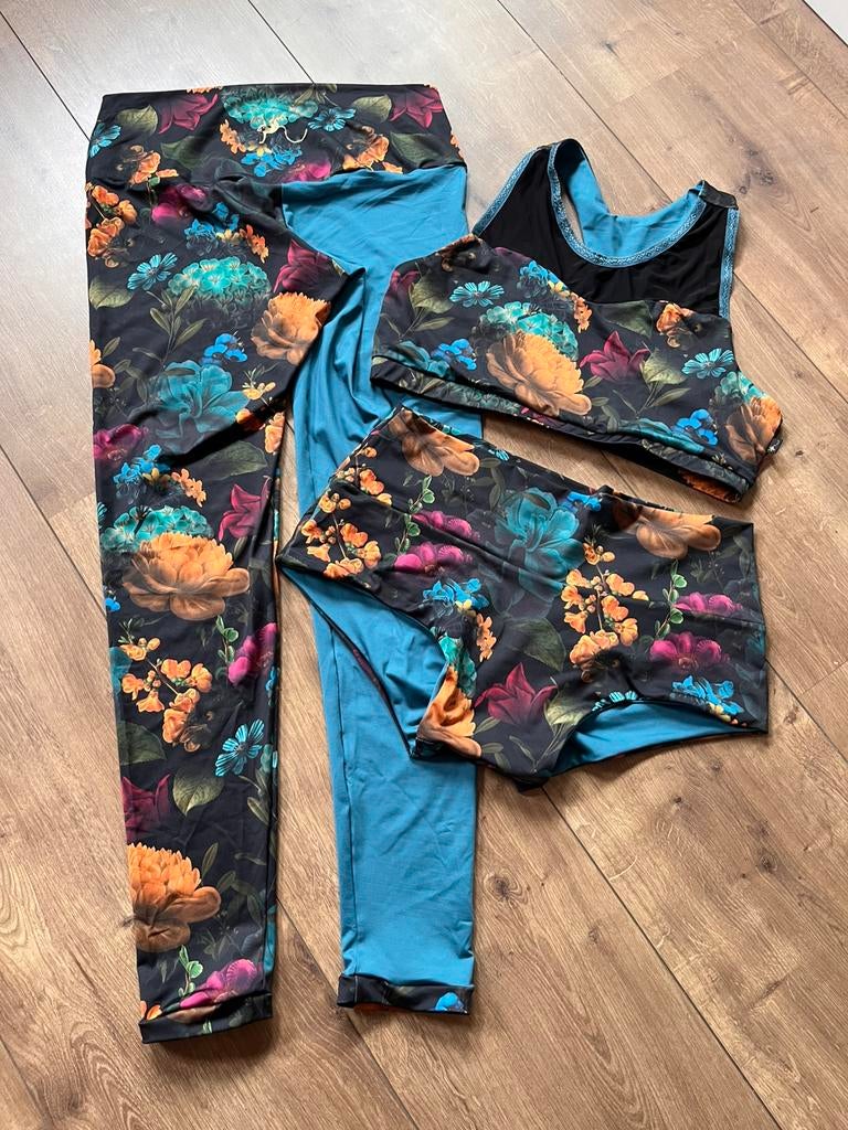 Tweezijdig te dragen paaldanssetje met legging Flexmonkey, Ophalen of Verzenden, Zo goed als nieuw, Kleding