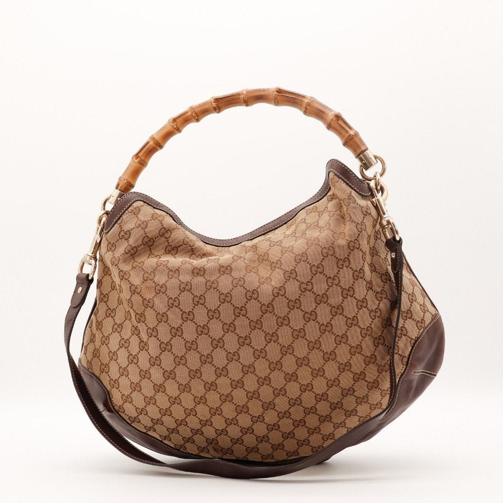 Gucci Peggy Bambou hobotas, Sieraden, Tassen en Uiterlijk, Verzenden, Gebruikt, Zwart, Overige typen