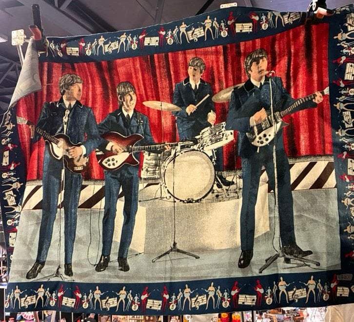 Origineel wandkleed / wanddoek the Beatles, Ophalen of Verzenden, Zo goed als nieuw