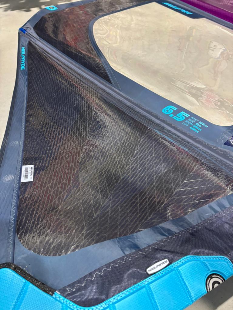 NeilPryde Atlas PRO 6.5 – Zo goed als nieuw, Watersport en Boten, Windsurfen, Ophalen, Met draagtas, Zo goed als nieuw, Neilpryde