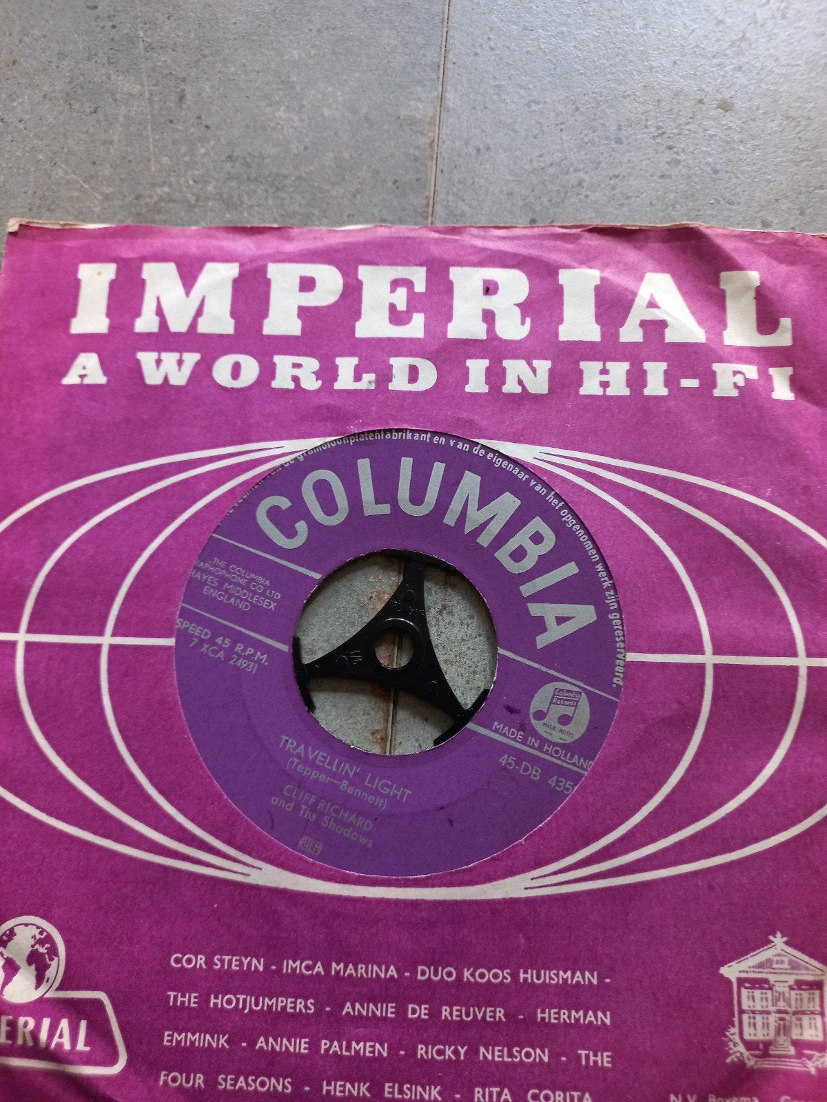 Cliff Richard - Travellin' Light ), Ophalen of Verzenden, Gebruikt, 7 inch, Pop