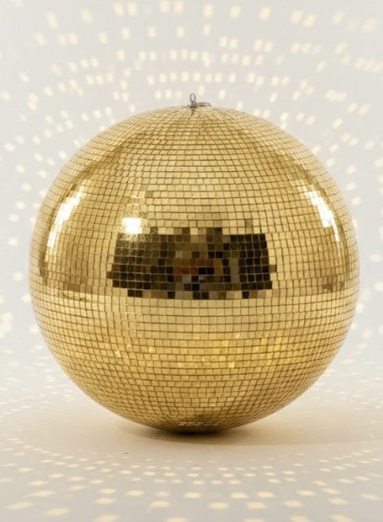 Discobal goud 60 cm groot spiegelbol discobol spiegelbal, Muziek en Instrumenten, Licht en Laser, Ophalen of Verzenden, Nieuw