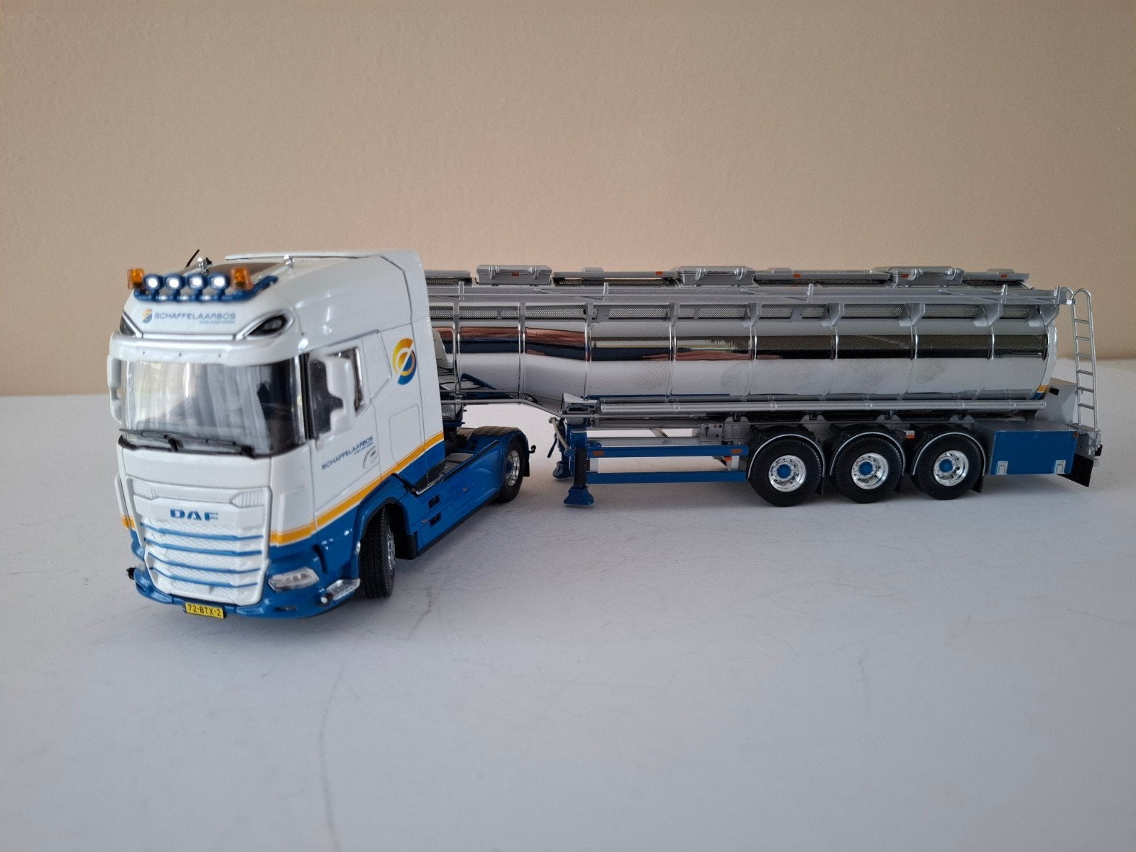 Daf XG met bulktrailer van schaffelaarbos van Tekno., Ophalen of Verzenden, Nieuw, Bus of Vrachtwagen, Tekno
