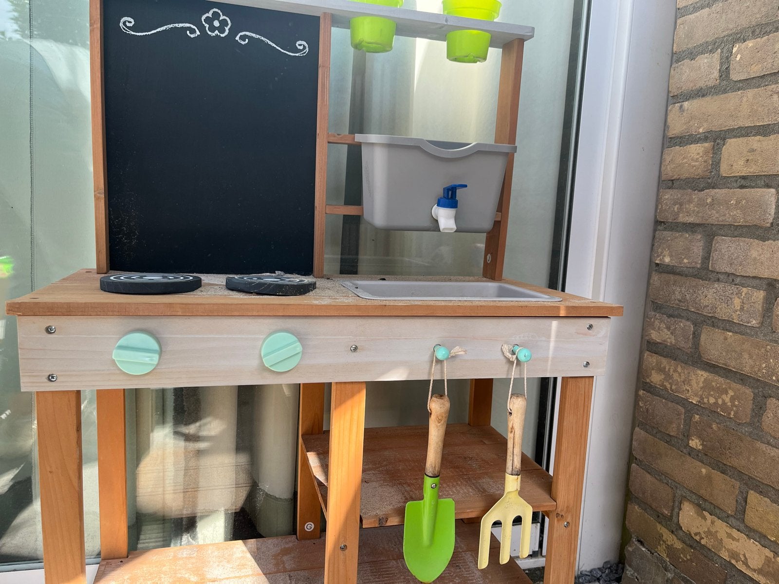 Houten buitenkeuken / modderkeuken voor kinderen, Kinderen en Baby's, Ophalen, Gebruikt, Jongen of Meisje