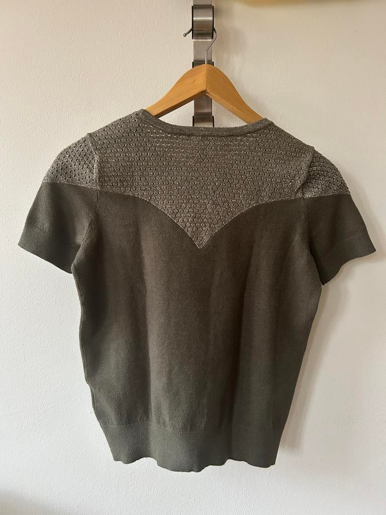 Naf Naf Topje, Kleding | Dames, Tops, Zo goed als nieuw, Maat 36 (S), Groen, Korte mouw, Ophalen of Verzenden