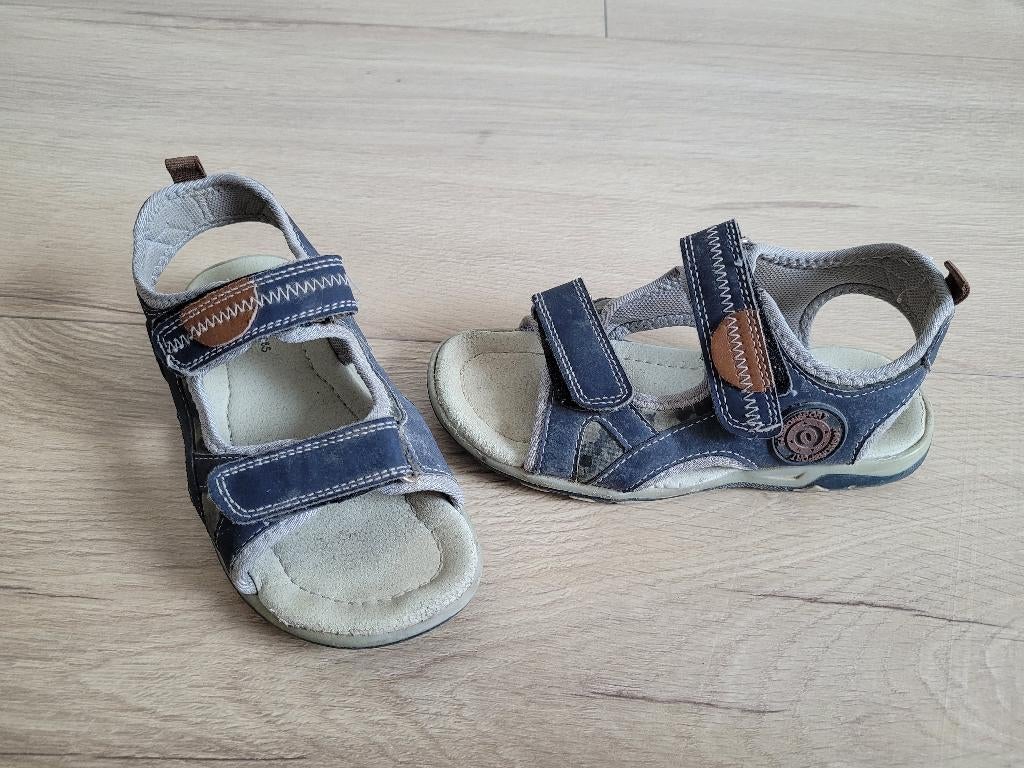 BOBBI SHOES blauwe sandalen maat 32 ~ MS3401, Gebruikt, Bobbi Shoes, Schoenen, Ophalen of Verzenden