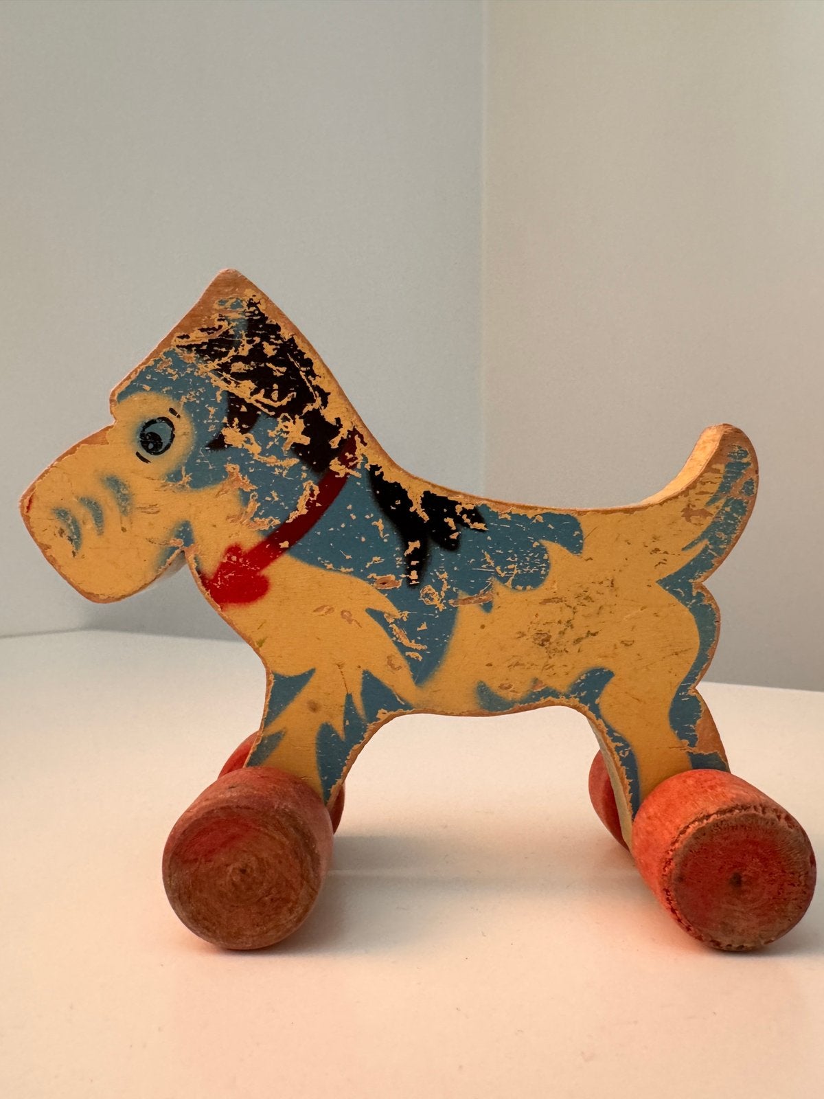 Vintage houten hondje, Ophalen of Verzenden