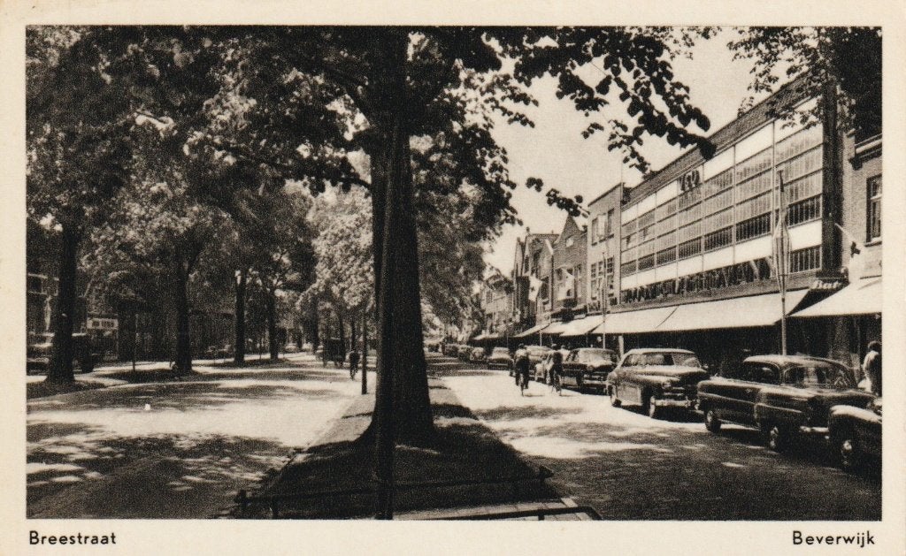 Beverwijk - Breestraat, Verzenden, 1940 tot 1960, Gelopen, Noord-Holland