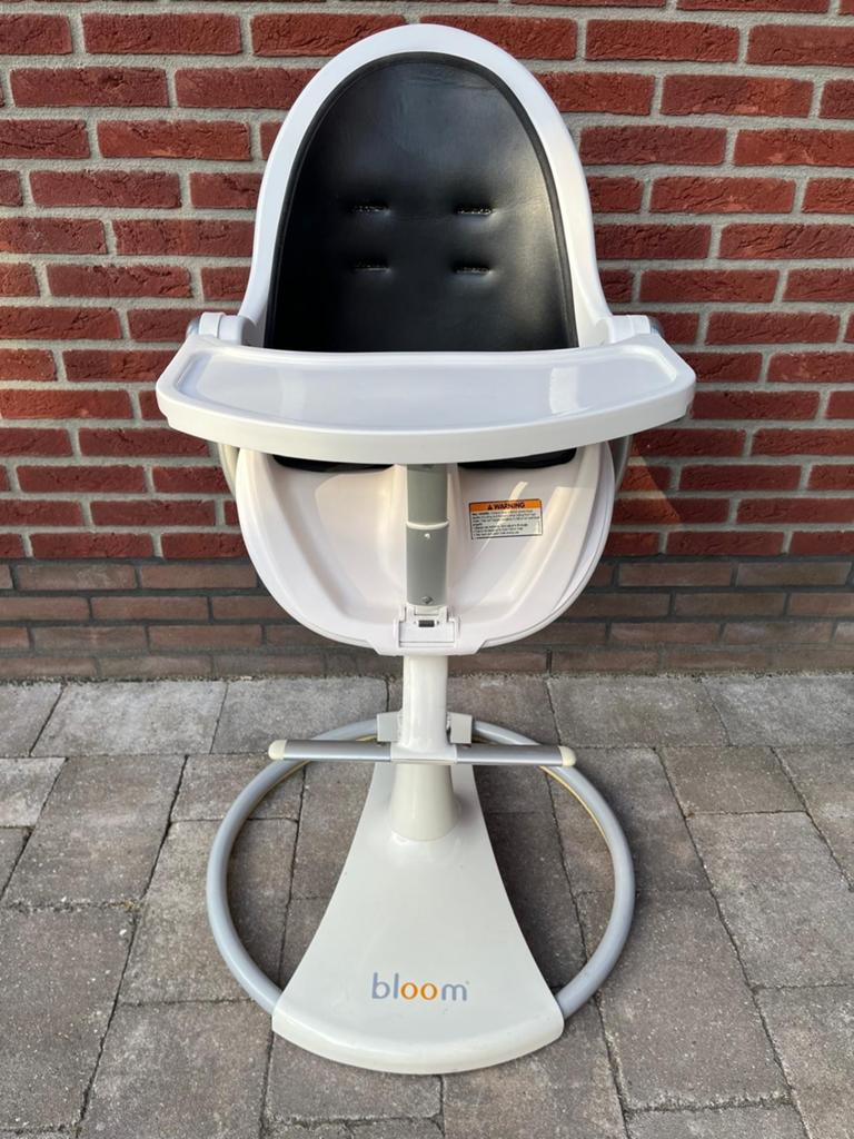 Bloom Fresco Chrome kinderstoel met accessoires, Ophalen of Verzenden, Gebruikt, Meegroeistoel, Afneembaar eetblad