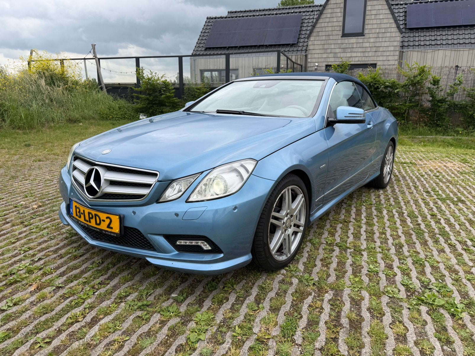 Mercedes-Benz E-Klasse 3.5 E350 CGI Cabriolet AUT 2010 Blauw, Auto's, Mercedes-Benz, Automaat, Achterwielaandrijving, 1800 kg
