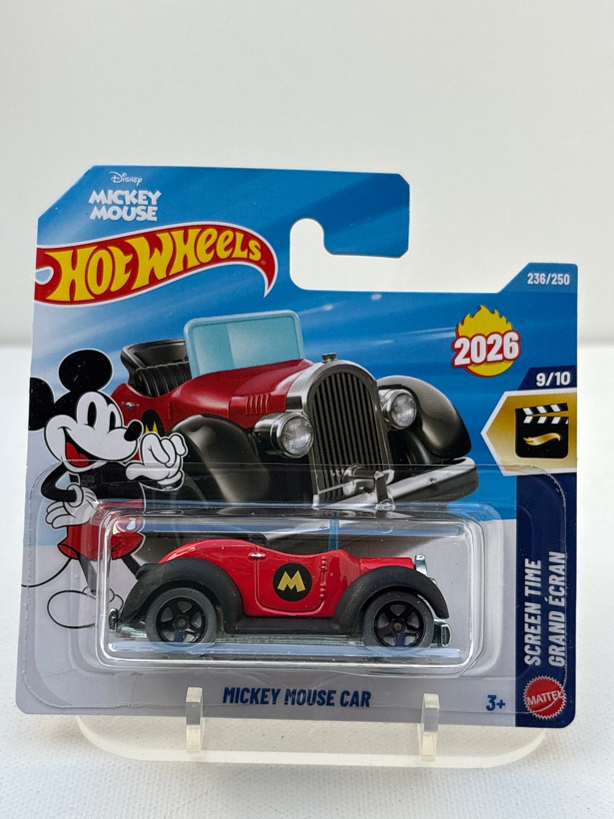 Hot Wheels 2026 Disney Mickey Mouse Car 236/250, Auto, Nieuw, Ophalen of Verzenden, Mattel