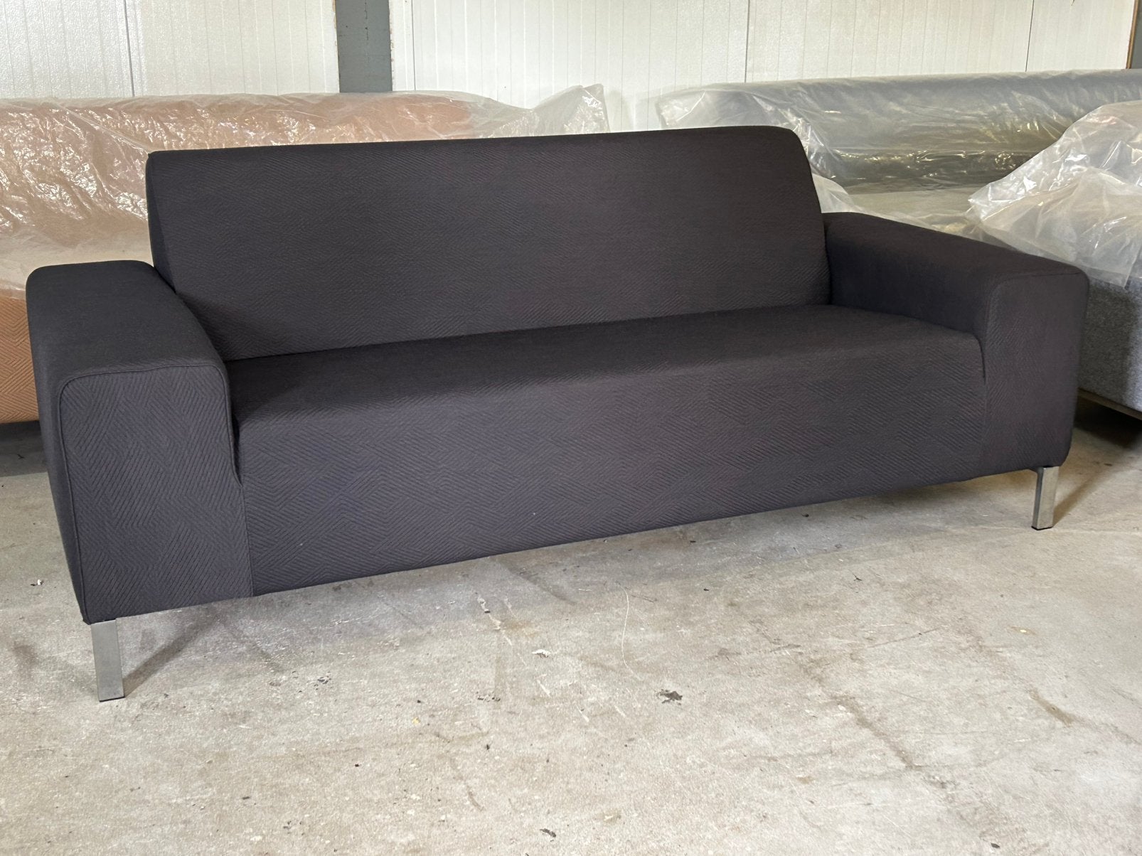 Gelderland bank 6511 2/5 zits kvadrat febrik mizmaze, Ophalen, 75 tot 100 cm, Zo goed als nieuw, Stof