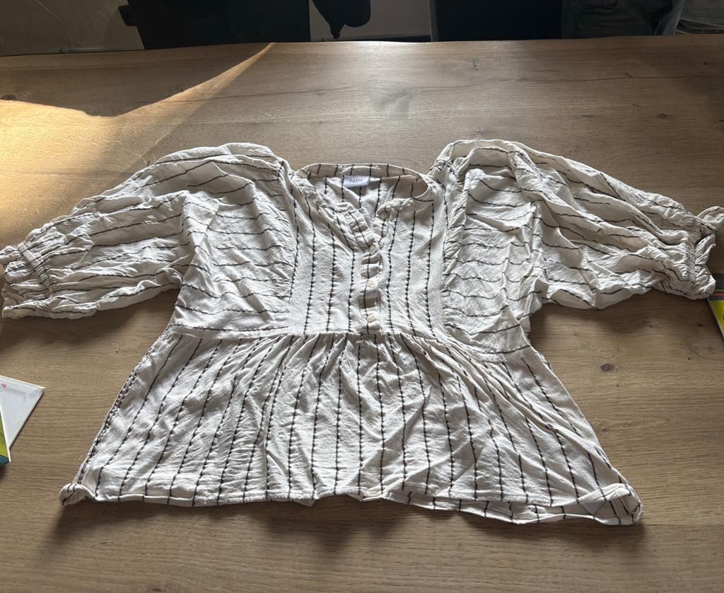 Saint Tropez Blouse XL -creme, Ophalen of Verzenden, Gedragen, Maat 46/48 (XL) of groter, Wit