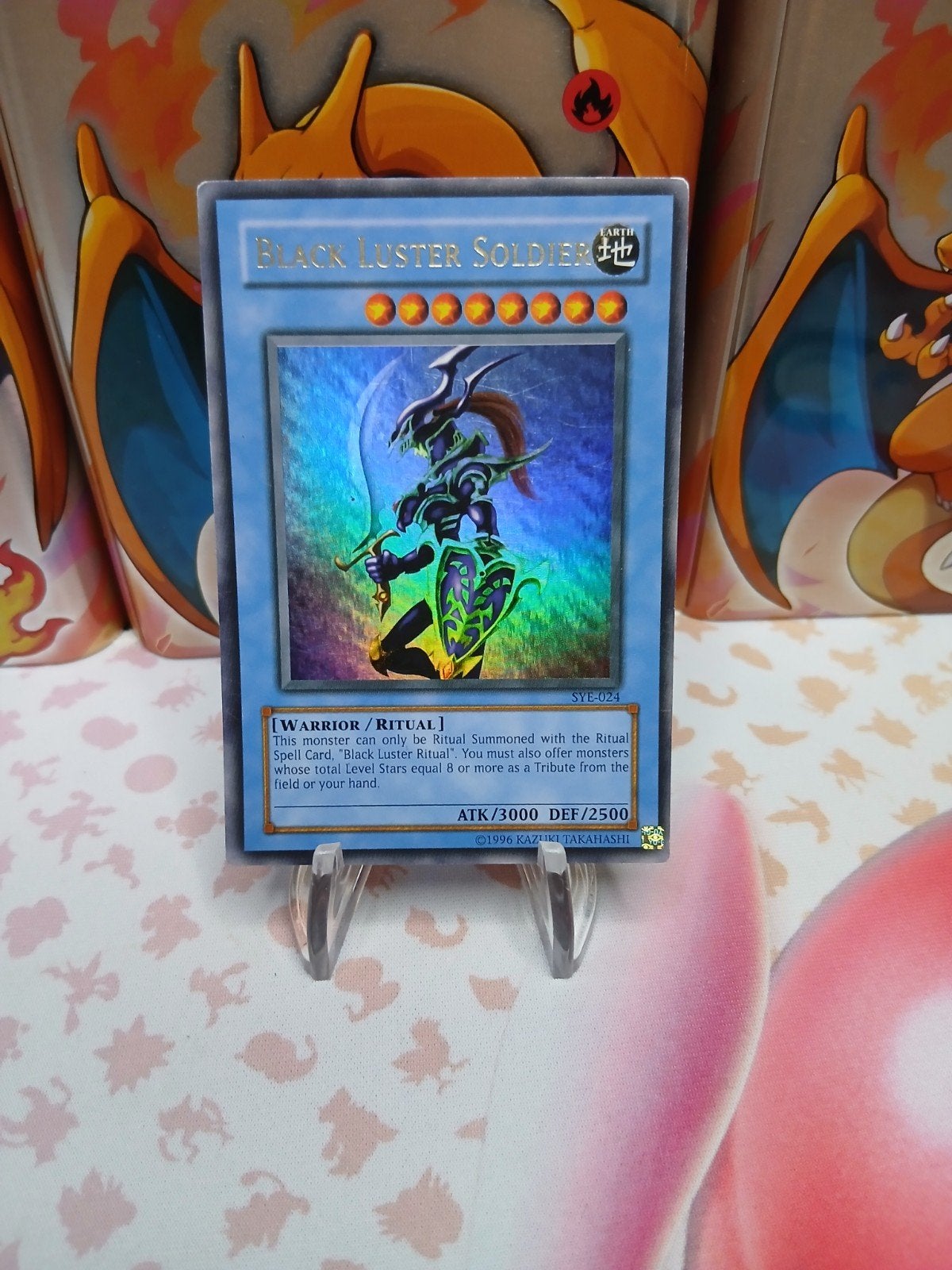 Yu-Gi-Oh! Black Luster Soldier SYE-024 Foil Kaart, Ophalen of Verzenden, Zo goed als nieuw, Losse kaart, Foil