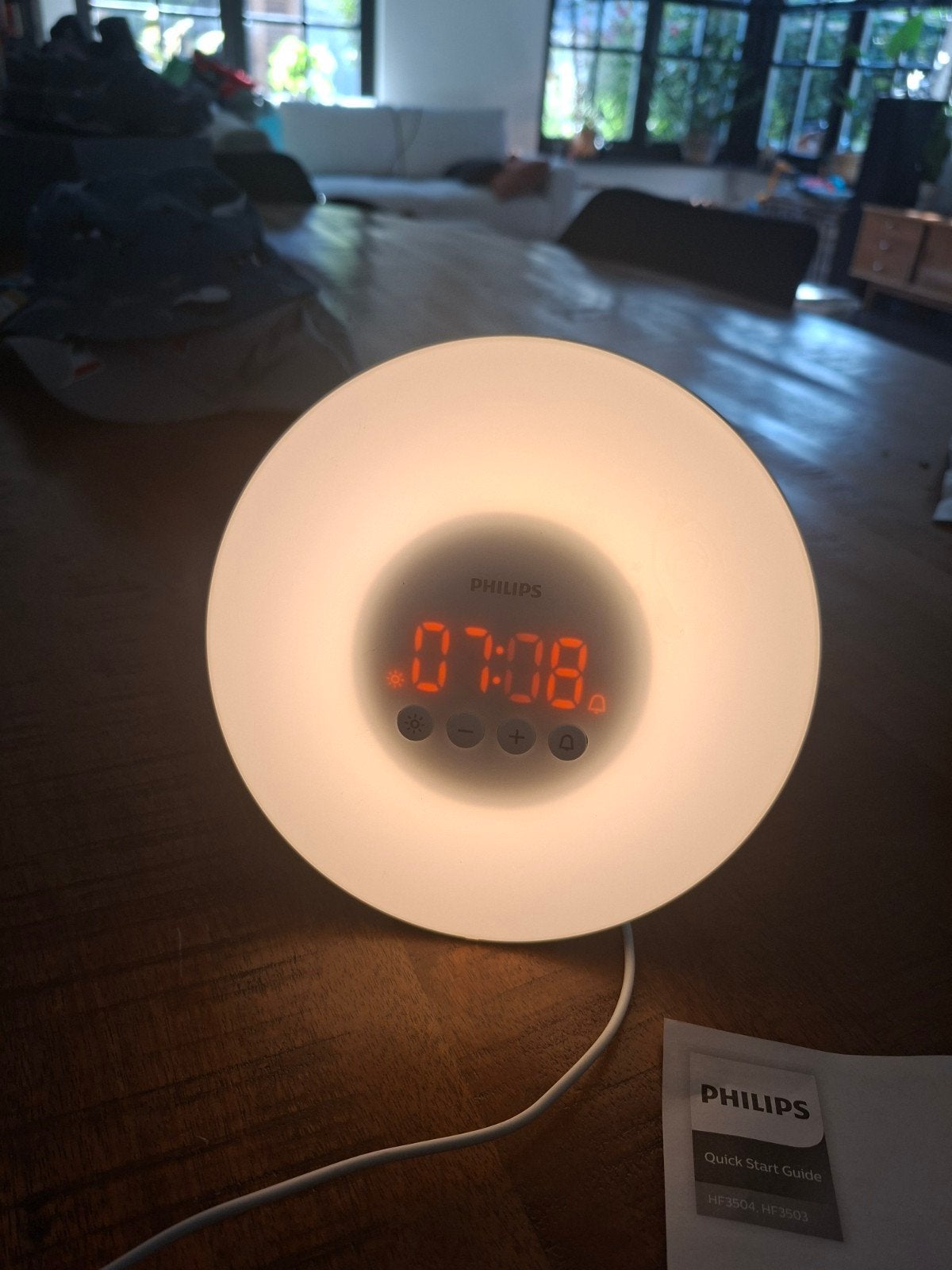 Philips HF3500 Wake-up Light - Wekker met lichtsimulatie, Ophalen of Verzenden
