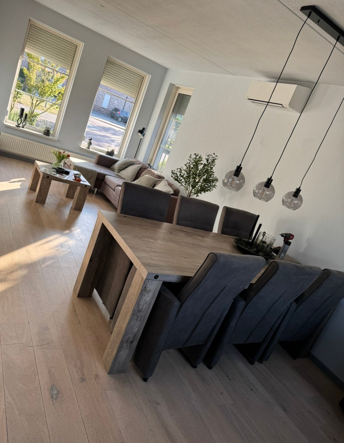 Eetkamer tafel 6 persoons meubels intrieur pronto wonen, Ophalen, Zo goed als nieuw, Rechthoekig, 50 tot 100 cm