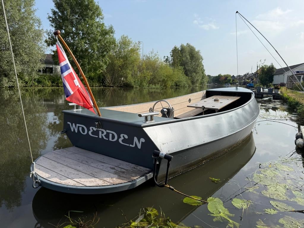 Stalen Sloep 7m met zuinige Yanmar dieselmotor, Ophalen, 10 tot 30 pk, Gebruikt, Staal