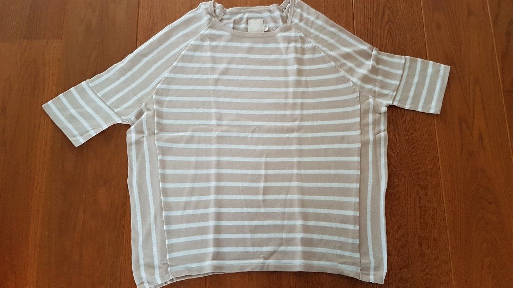 Beige/witte trui, Bonaparte, maat L, Beige, Maat 42/44 (L), Nieuw, Ophalen of Verzenden
