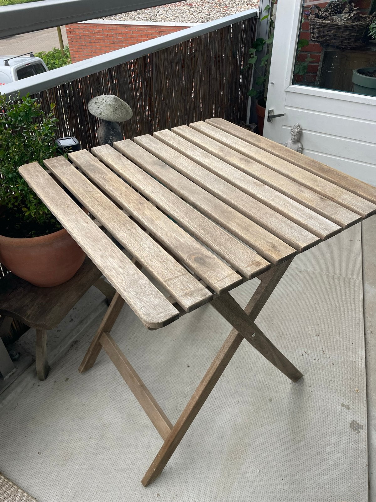 IKEA Askholmen opvouwbaar tafeltje - Hout, Tuin en Terras, Tuintafels, Ophalen, Gebruikt, Vierkant, Hout