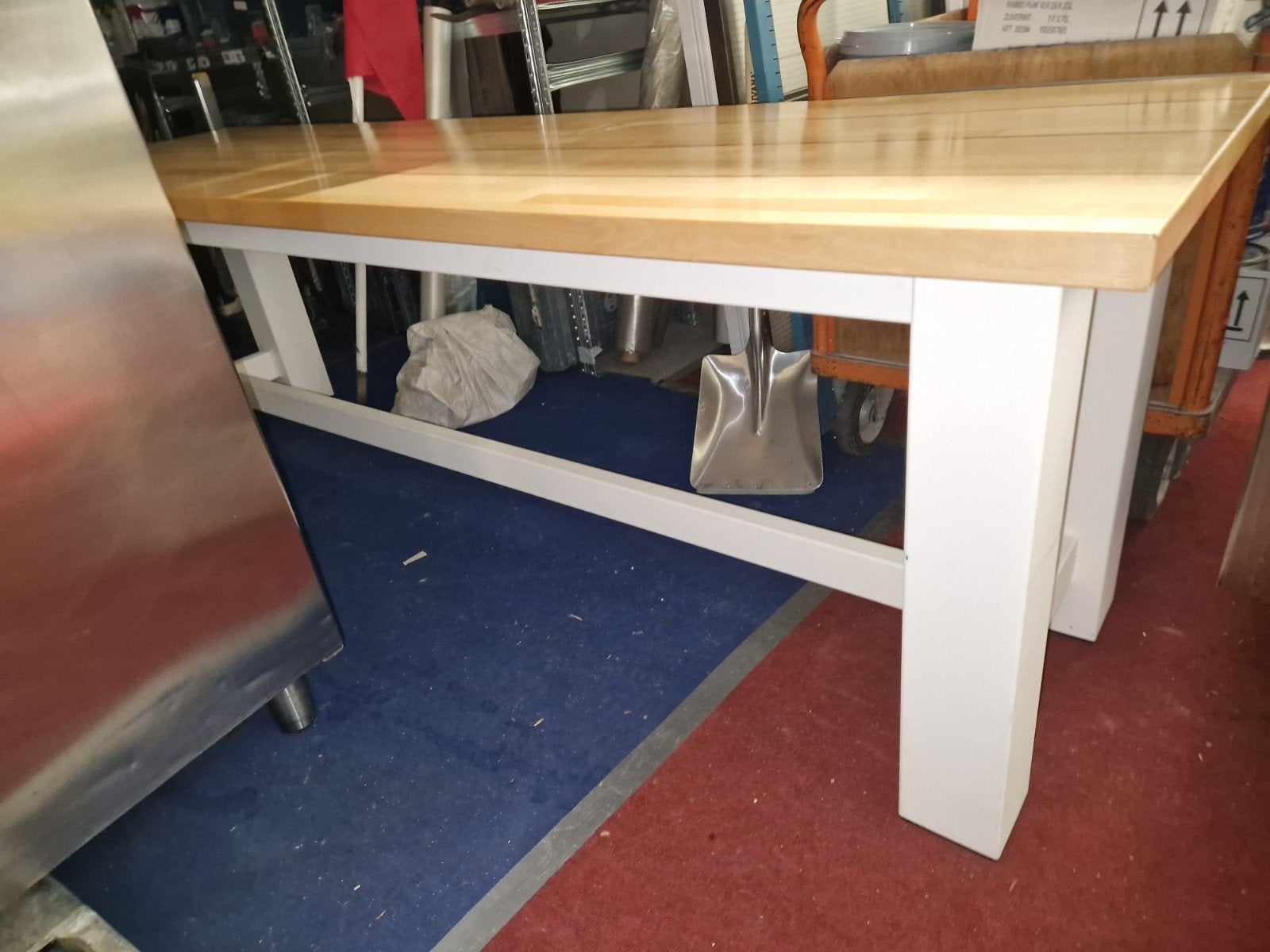 Prachtige smalle eettafel massief houten stijl Wood4you, Huis en Inrichting, Tafels | Eettafels, Wood4you, Vijf personen of meer