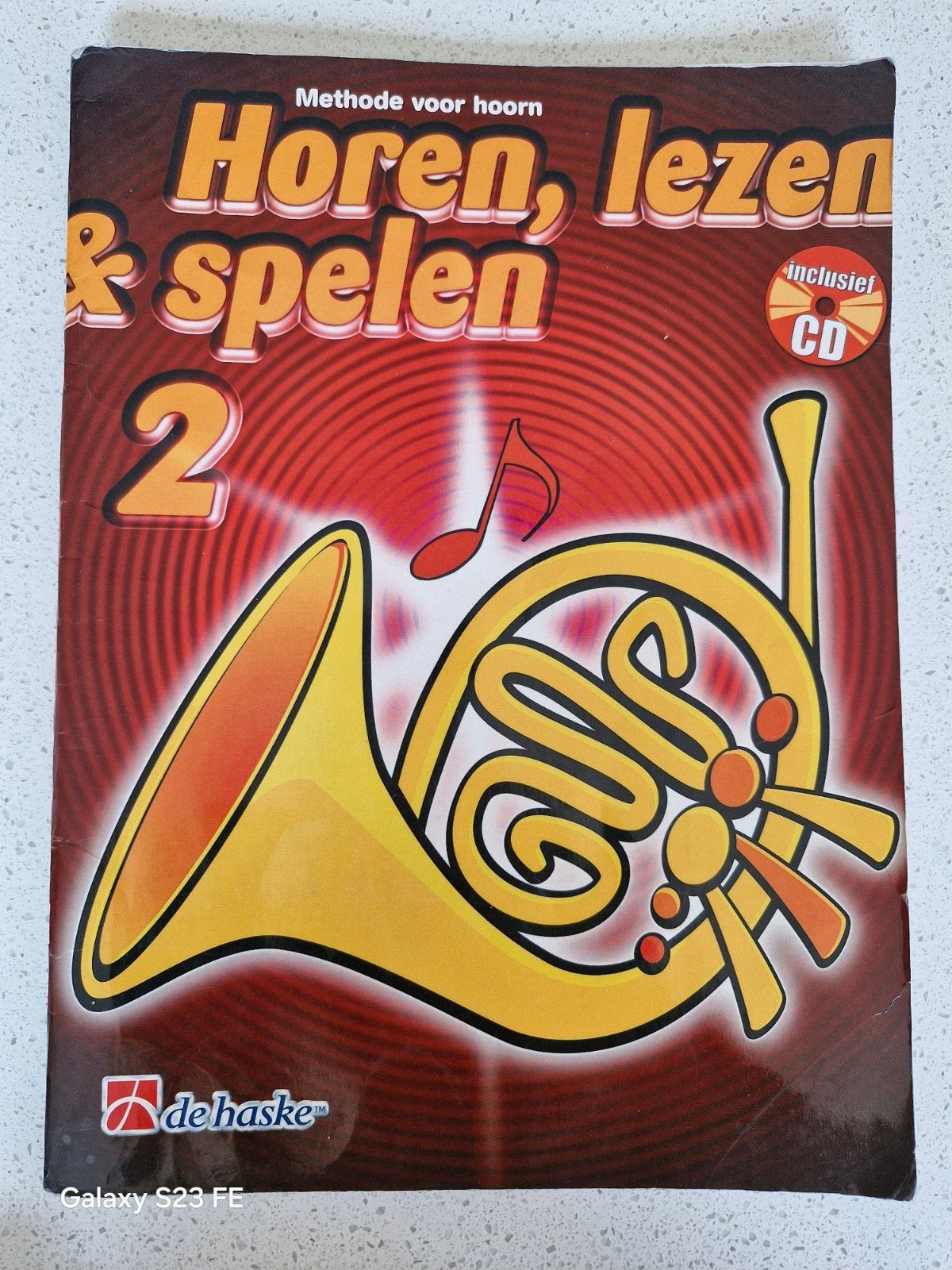 Horen, lezen & spelen 2 - Methode voor hoorn (incl. CD), Ophalen of Verzenden, Gebruikt, Koperblazer