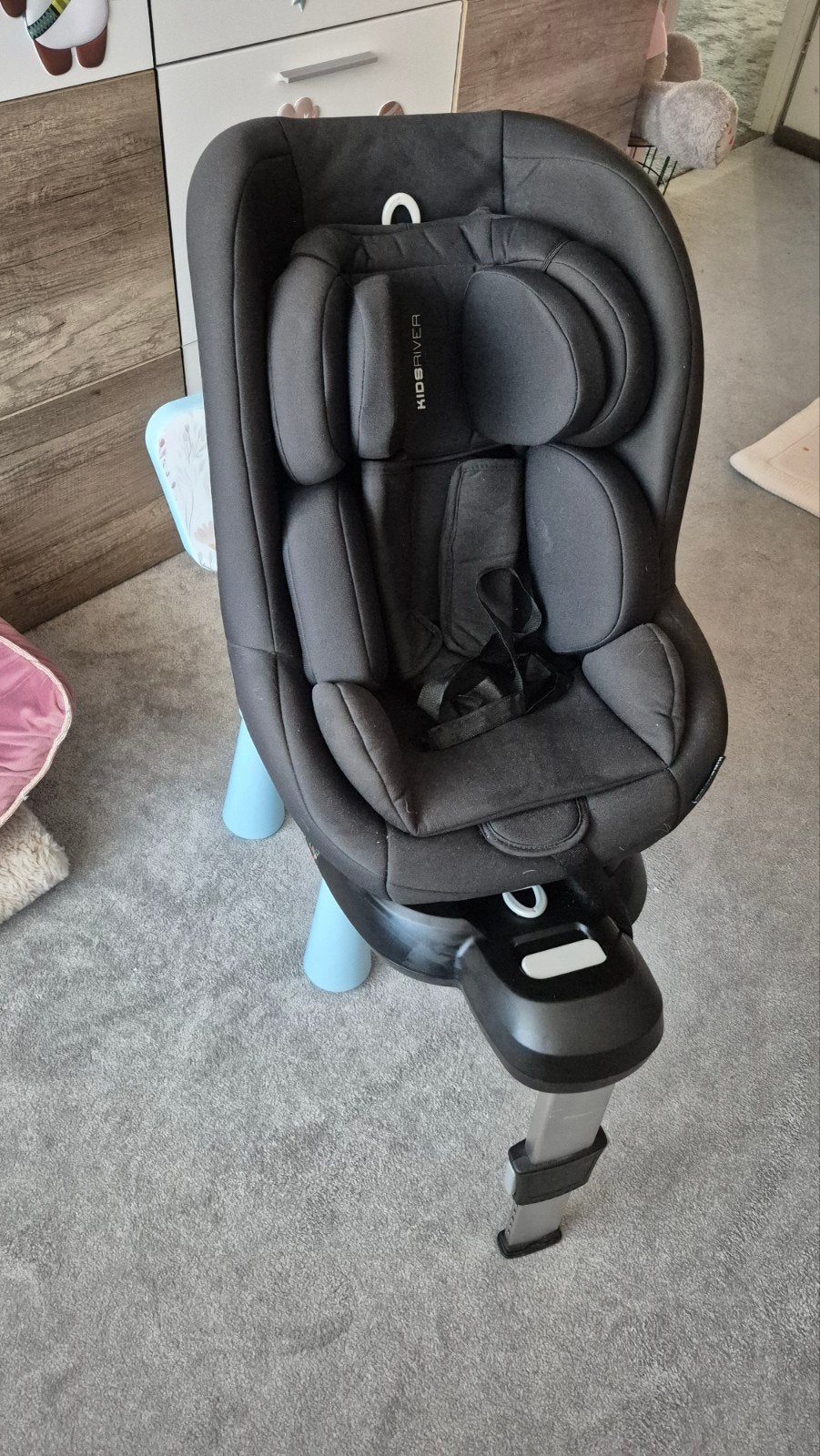Kidsriver autostoel 360 graden draaibaar Isofix, Ophalen, Overige merken, Verstelbare rugleuning, Isofix