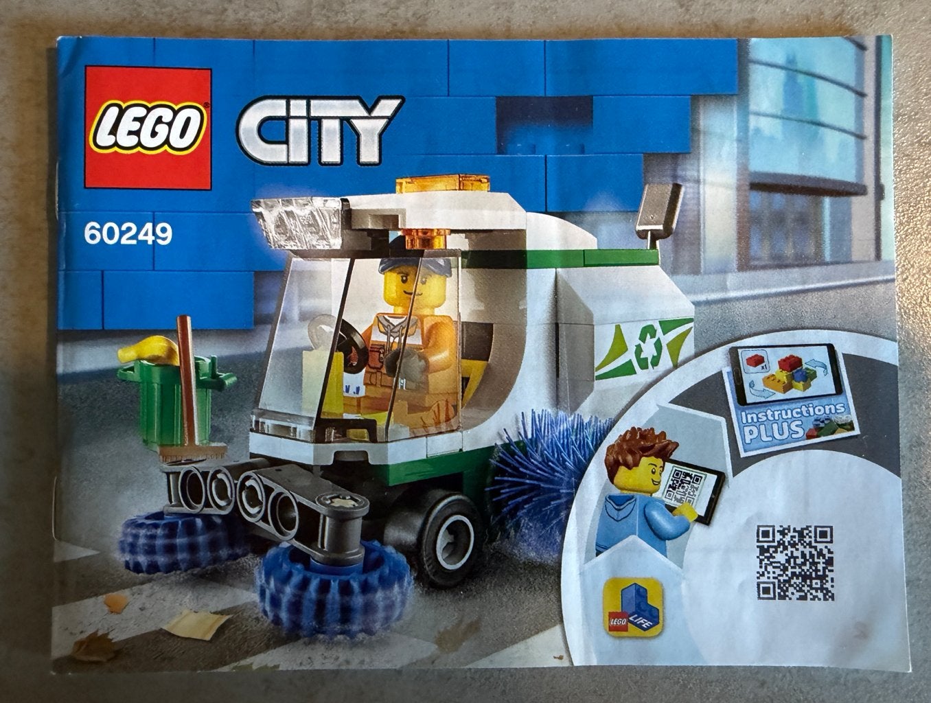 LEGO City 60249 Straatveger met minifiguur en accessoires, Inclusief instructies, City, Lego, Ophalen of Verzenden