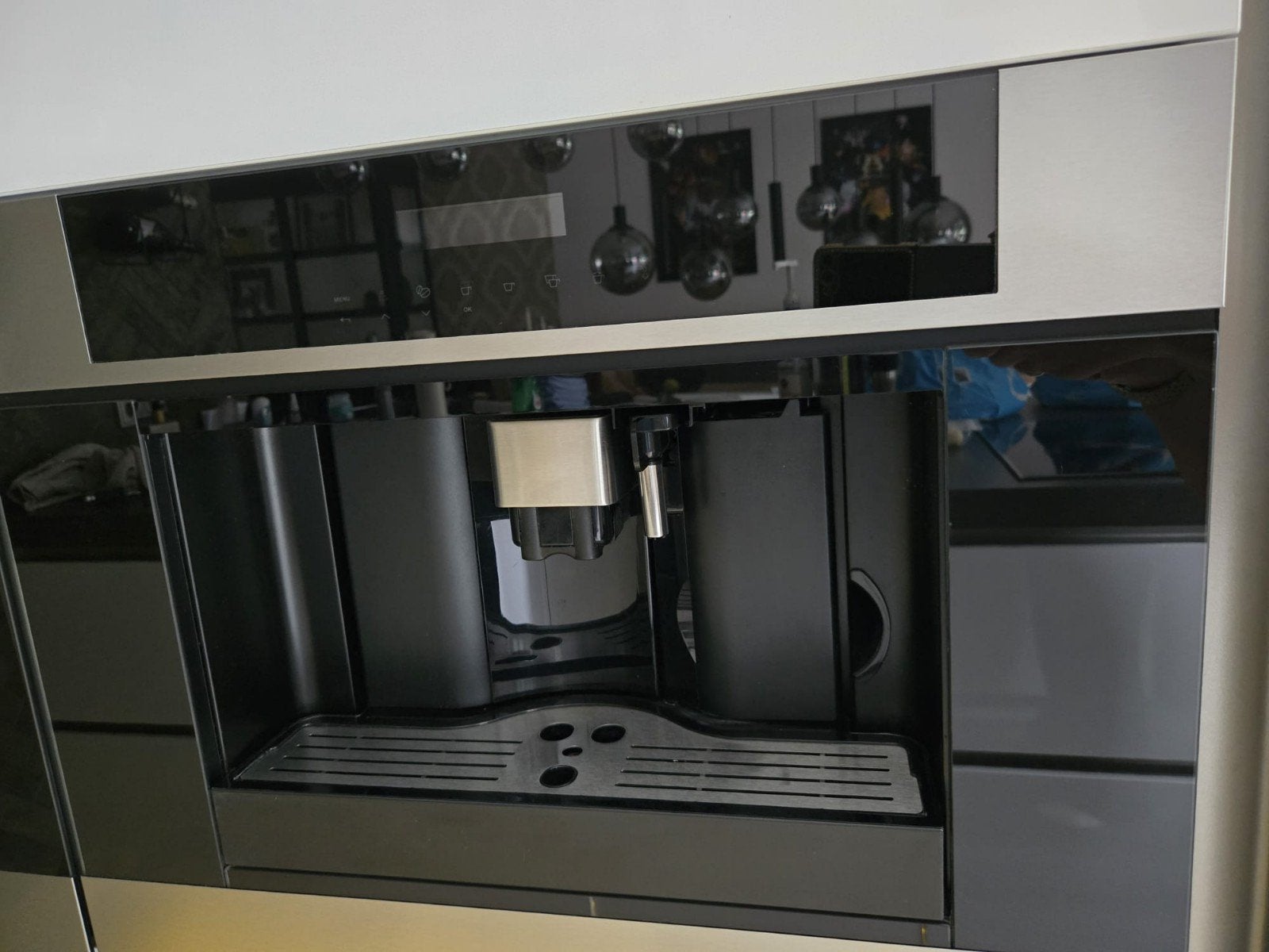 Pelgrim IKM614RVS Inbouw Koffiemachine - RVS, Ophalen, Gebruikt, Koffiemachine, Afneembaar waterreservoir
