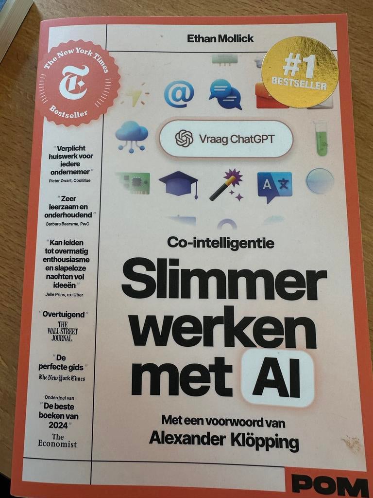Co-intelligentie: Slimmer werken met AI - Ethan Mollick, Boeken, Informatica en Computer, Ophalen of Verzenden, Zo goed als nieuw
