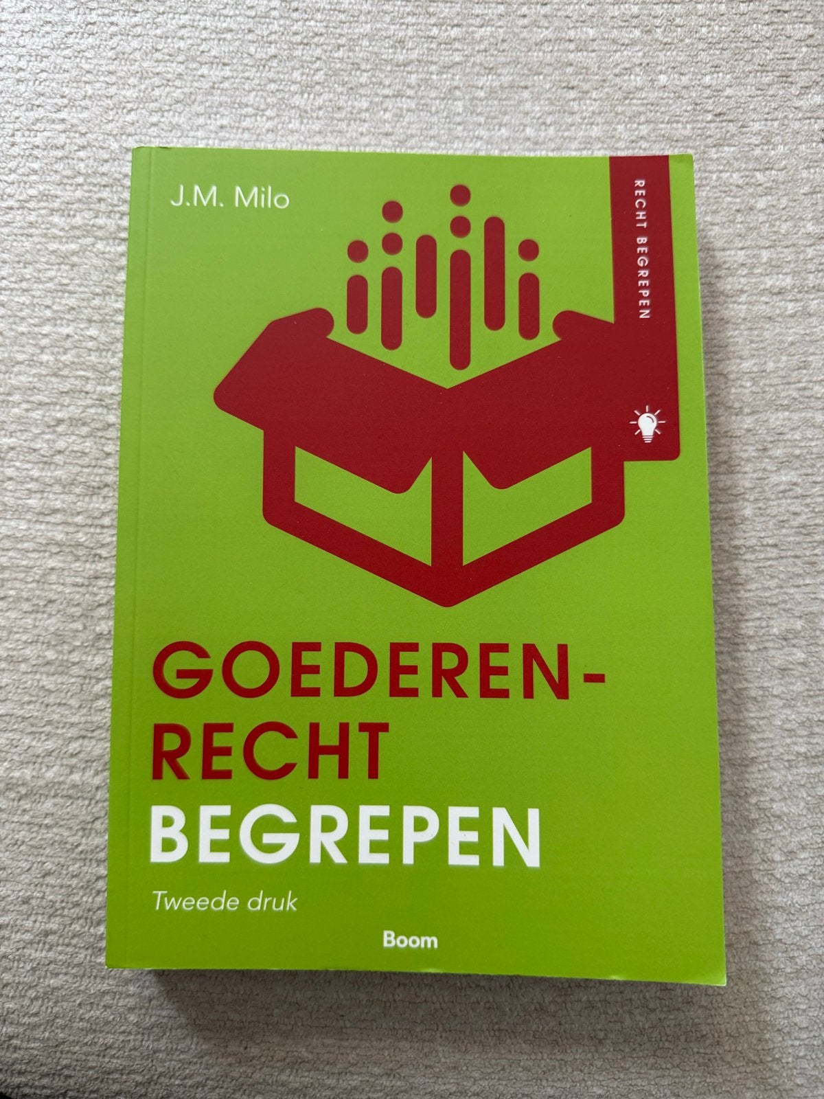 Goederenrecht Begrepen - J.M. Milo (Tweede druk), Ophalen of Verzenden, Gamma, Zo goed als nieuw, HBO