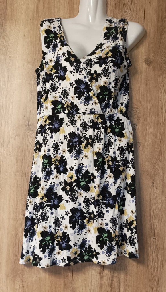 SALE ;Zomerse esmara bloemenjurk met V-hals maat S, Maat 36 (S), Gedragen, Onder de knie, Esmara