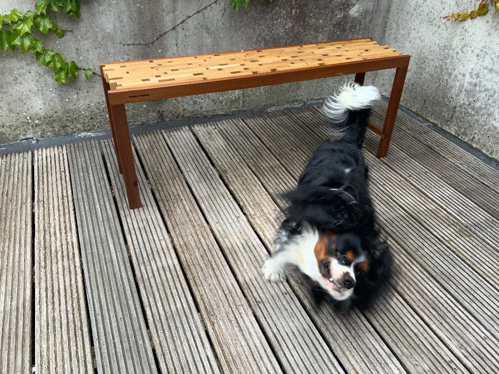 Nieuwe design houten tafel of bank, Ophalen, 100 tot 150 cm, Eikenhout, Nieuw
