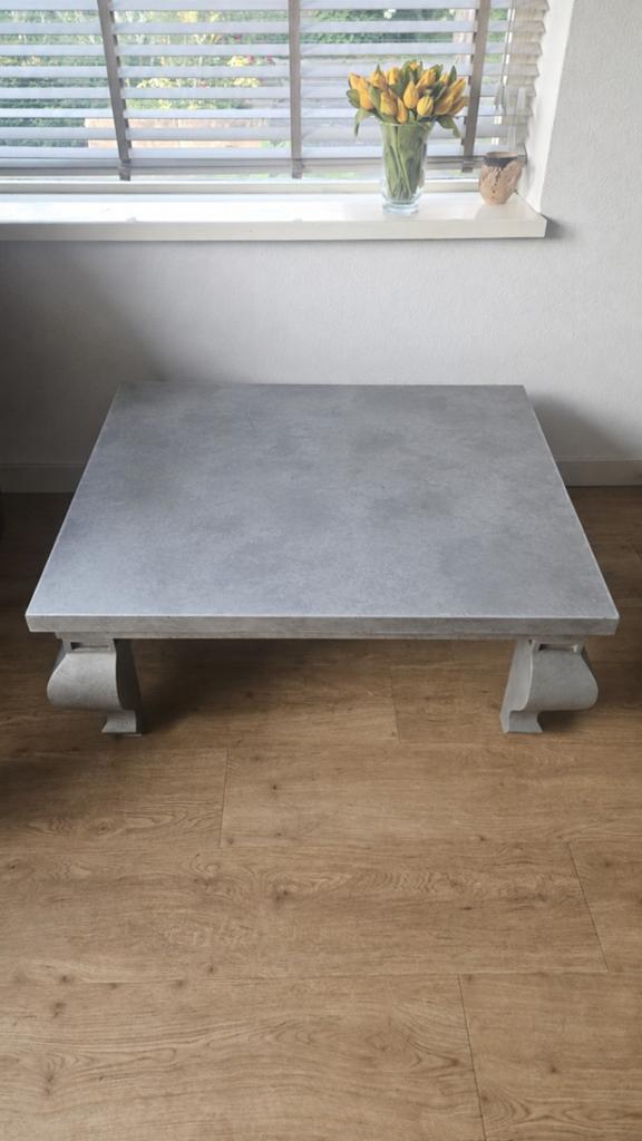 Prachtige ijzeren salontafel, Ophalen, Overige materialen, 50 tot 100 cm, Vierkant