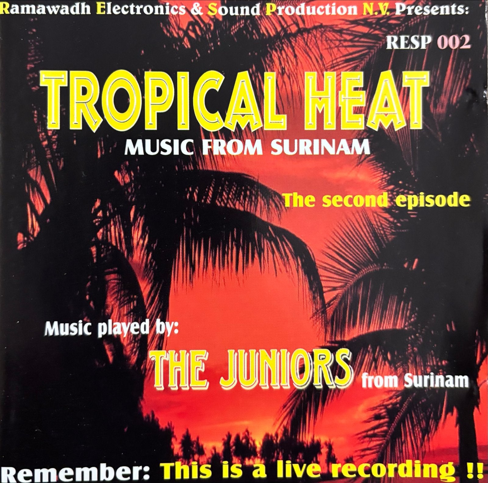 Tropical Heat: Music from Surinam - The Juniors (CD), Verzenden, Gebruikt, Album