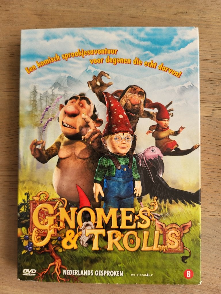 Gnomes & Trolls - Een komisch sprookjesavontuur DVD, Europees, Tekenfilm, Alle leeftijden, Zo goed als nieuw