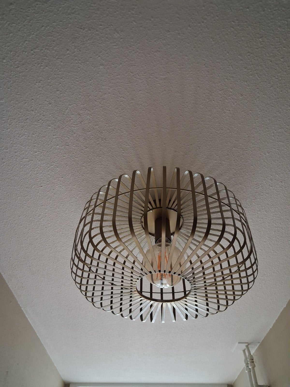 plafondlamp kwantum, Huis en Inrichting, Ophalen, Goud, Zo goed als nieuw